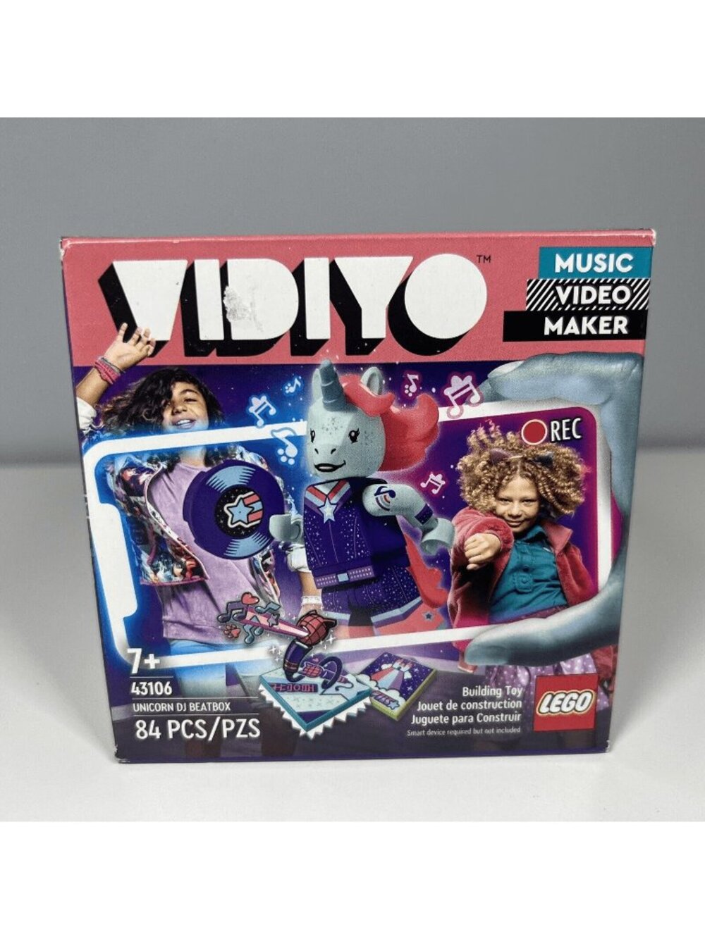 LEGO Unicorn DJ BeatBox VIDIYO (43106) Music Video Maker, 84 Pieces